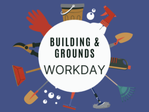 yard and cleaning tools in a circle