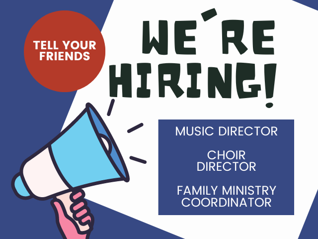 megaphone announcing hiring