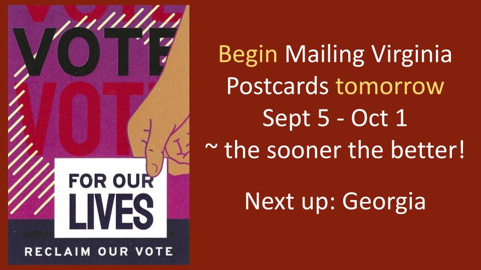 Time to Mail Virginia Postcards