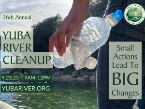 flier for 26th annual Yuba River clean-up