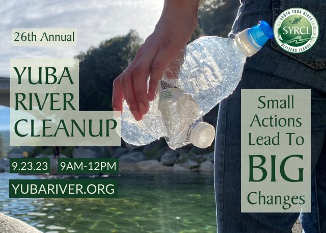 flier for 26th annual Yuba River clean-up