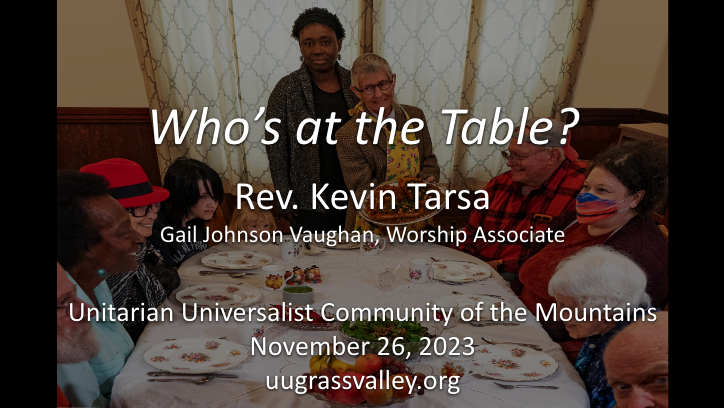 Who’s at the Table?