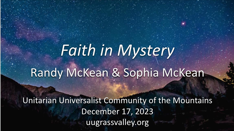 Faith in Mystery