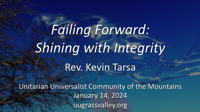 Failing Forward: Shining with Integrity