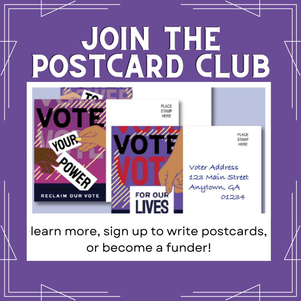 Join the Postcard Club: learn more, sign up to write postcards, or become a funder!