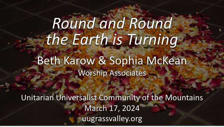 Round and Round the Earth is Turning