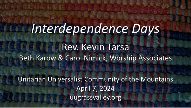 Interdependence Days