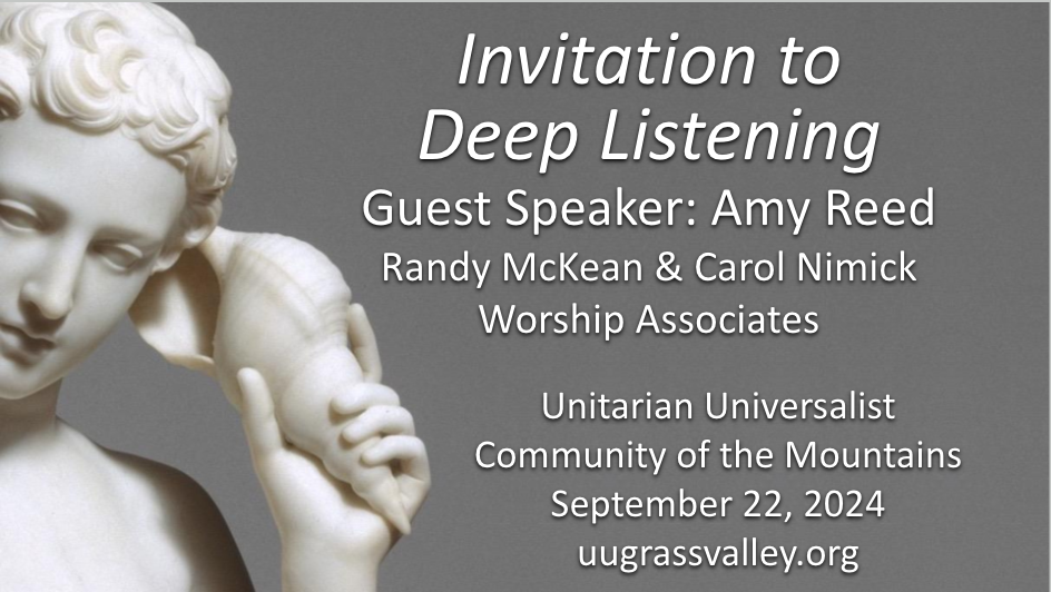 Invitation to Deep Listening