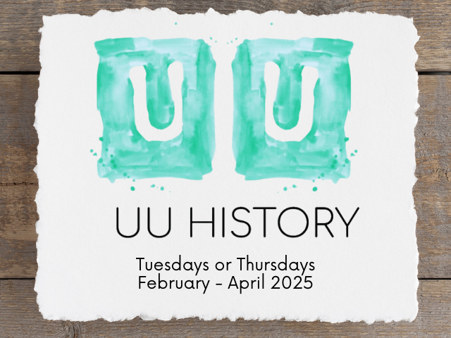 UU History with Rev. Kevin