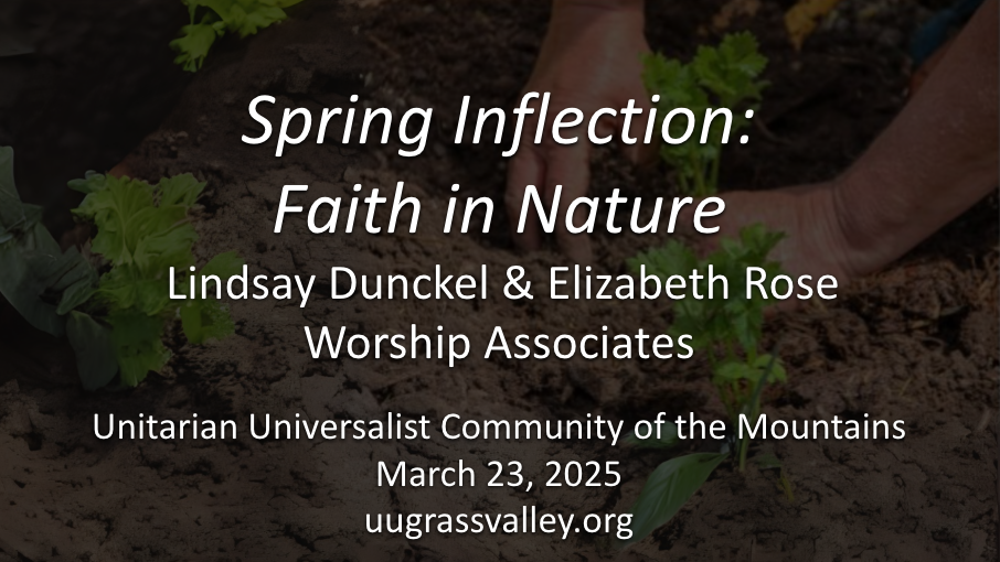Spring Inflection: Faith in Nature