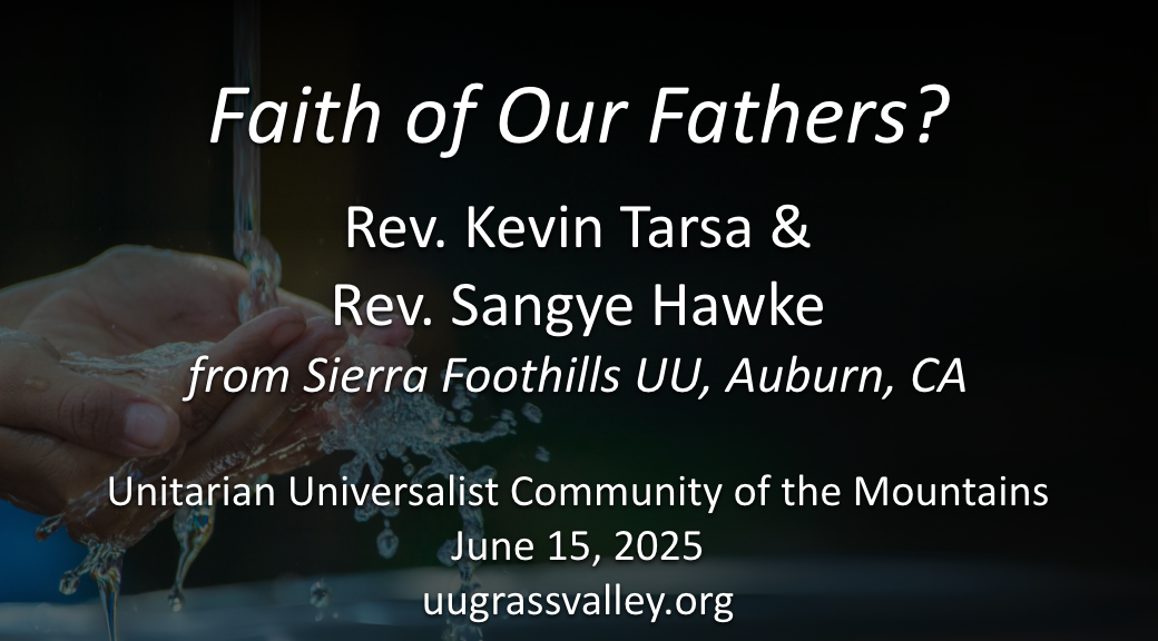 The Faith of Our Fathers? Or Not?