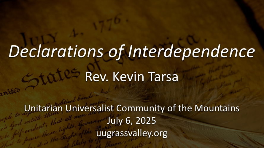 Declarations of Interdependence