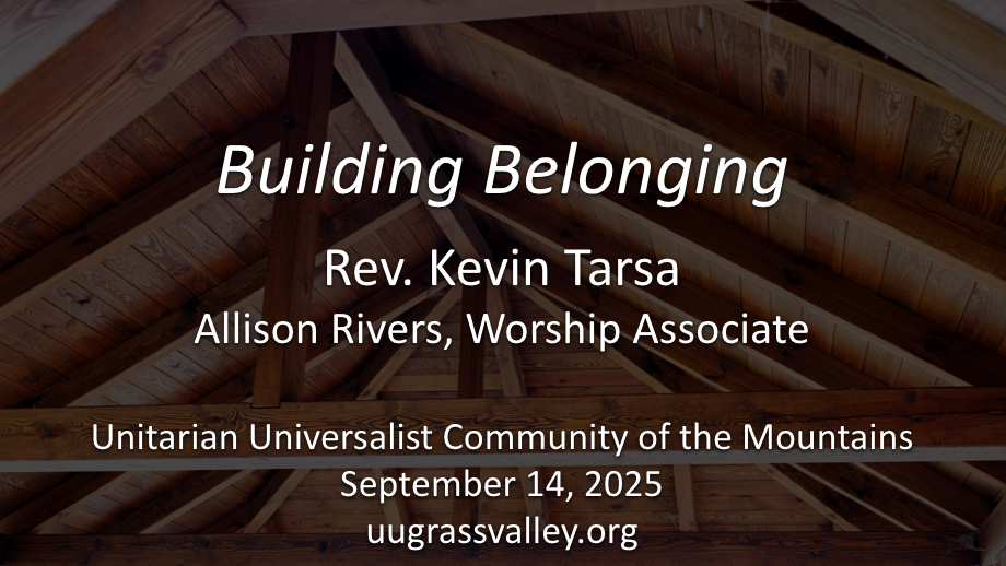 “Building” Belonging