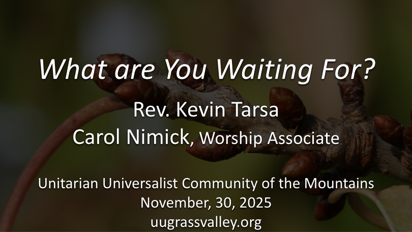 What Are You Waiting For?