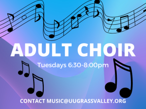 Adult Choir Tuesdays 6:30-8:00pm