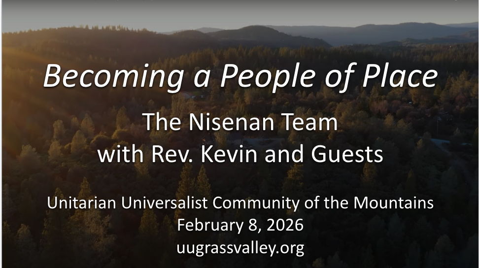 Becoming a People of Place