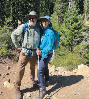 Randy & Lindsay on a hike