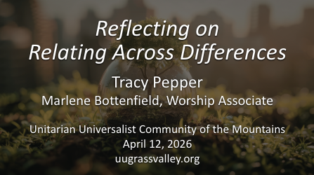 Reflecting on Relating Across Differences