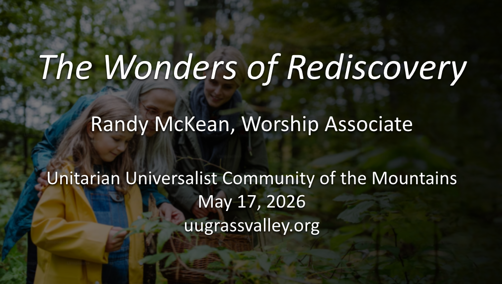 The Wonders of Rediscovery