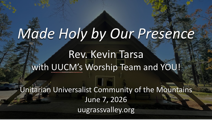 Made Holy by Our Presence